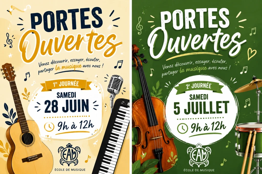 Journée portes ouvertes école de musique Bordeaux