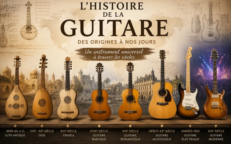L'histoire de la guitare au fil des époques